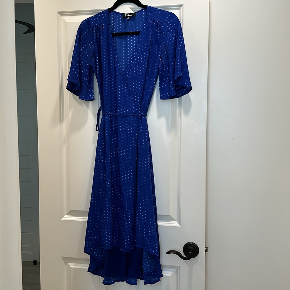 Lulus Blue Wrap Dress